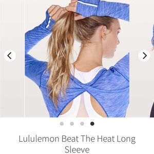 Lululemon Beat the Heat long sleeve